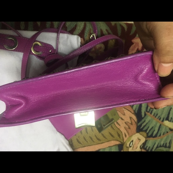 Authentic Jimmy Choo Rebel Crossbody Bag in grape - Picture 5 of 13